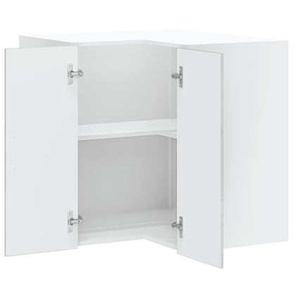 vidaXL Kitchen Wall Corner Cabinet "Lucca" Concrete Grey Engineered Wood