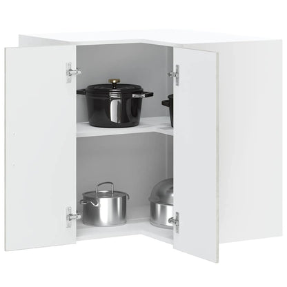 vidaXL Kitchen Wall Corner Cabinet "Lucca" Concrete Grey Engineered Wood