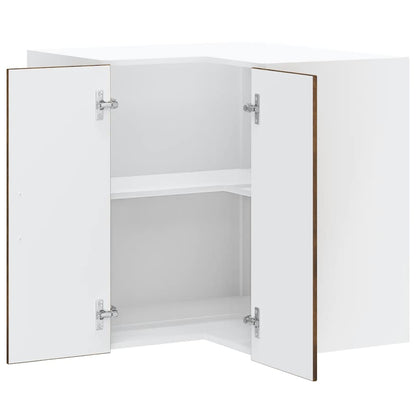 vidaXL Kitchen Wall Corner Cabinet "Lucca" Smoked Oak Engineered Wood
