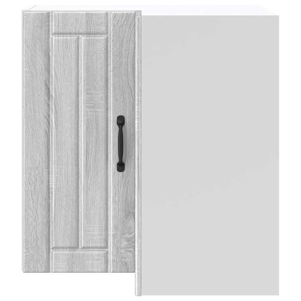 vidaXL Kitchen Wall Corner Cabinet "Lucca" Grey Sonoma Engineered Wood