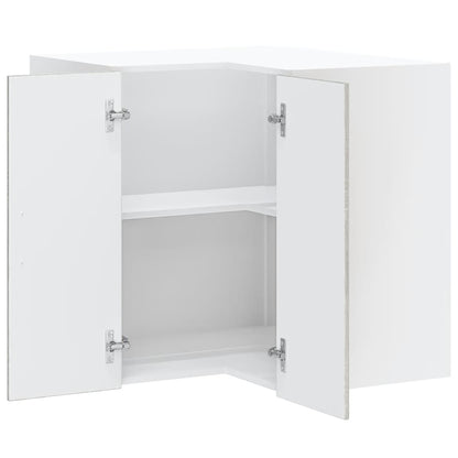 vidaXL Kitchen Wall Corner Cabinet Lucca Grey Sonoma Engineered Wood
