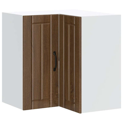 vidaXL Kitchen Wall Corner Cabinet "Lucca" Brown Oak Engineered Wood