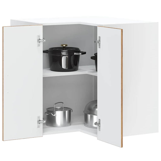 vidaXL Kitchen Wall Corner Cabinet "Lucca" Old Wood Engineered Wood