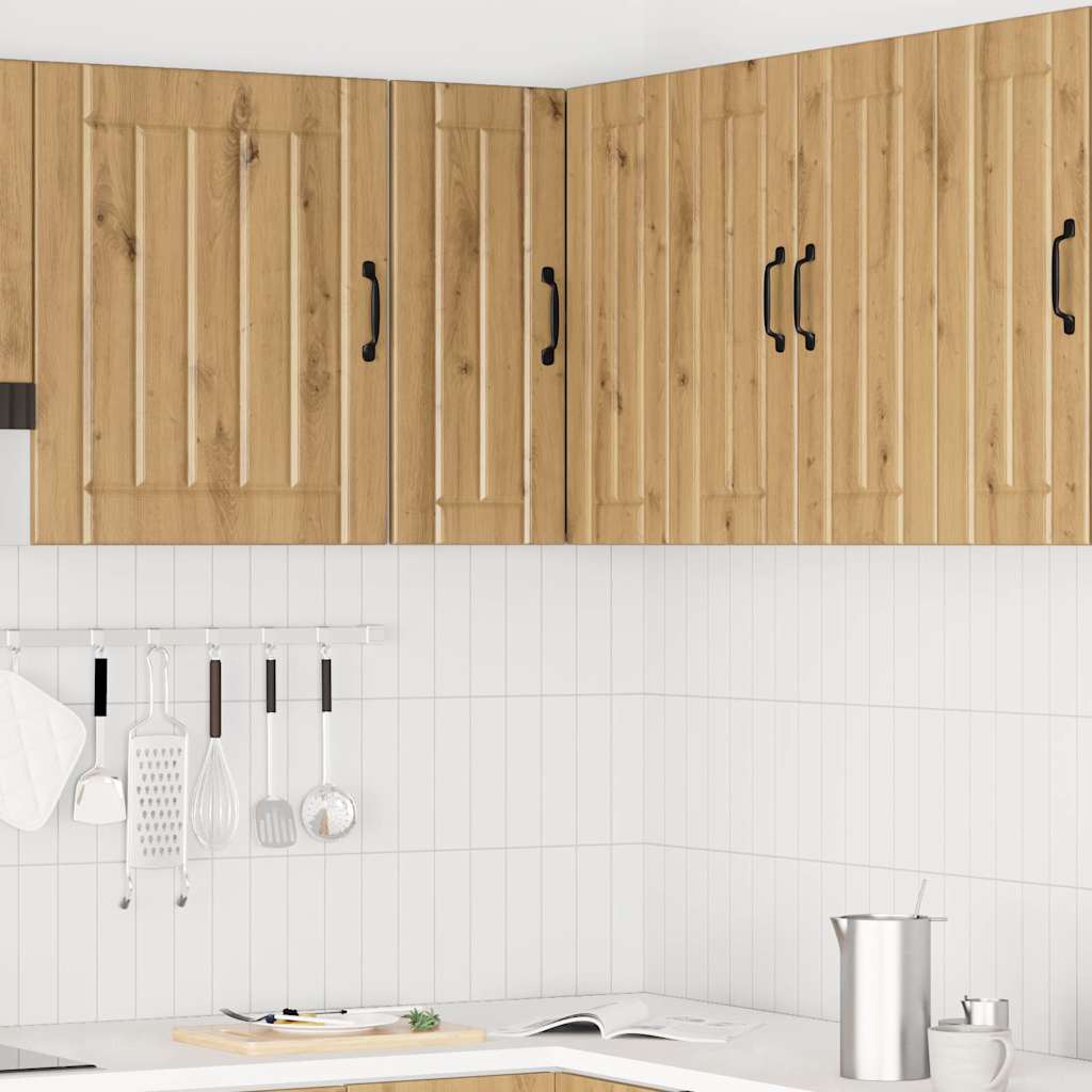 vidaXL Kitchen Wall Corner Cabinet "Lucca" Artisan Oak Engineered Wood
