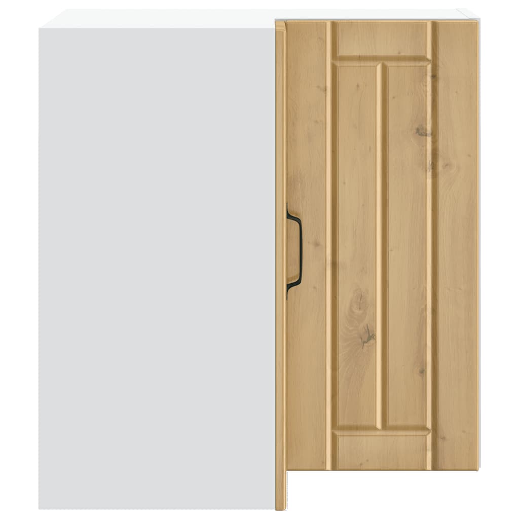 vidaXL Kitchen Wall Corner Cabinet "Lucca" Artisan Oak Engineered Wood