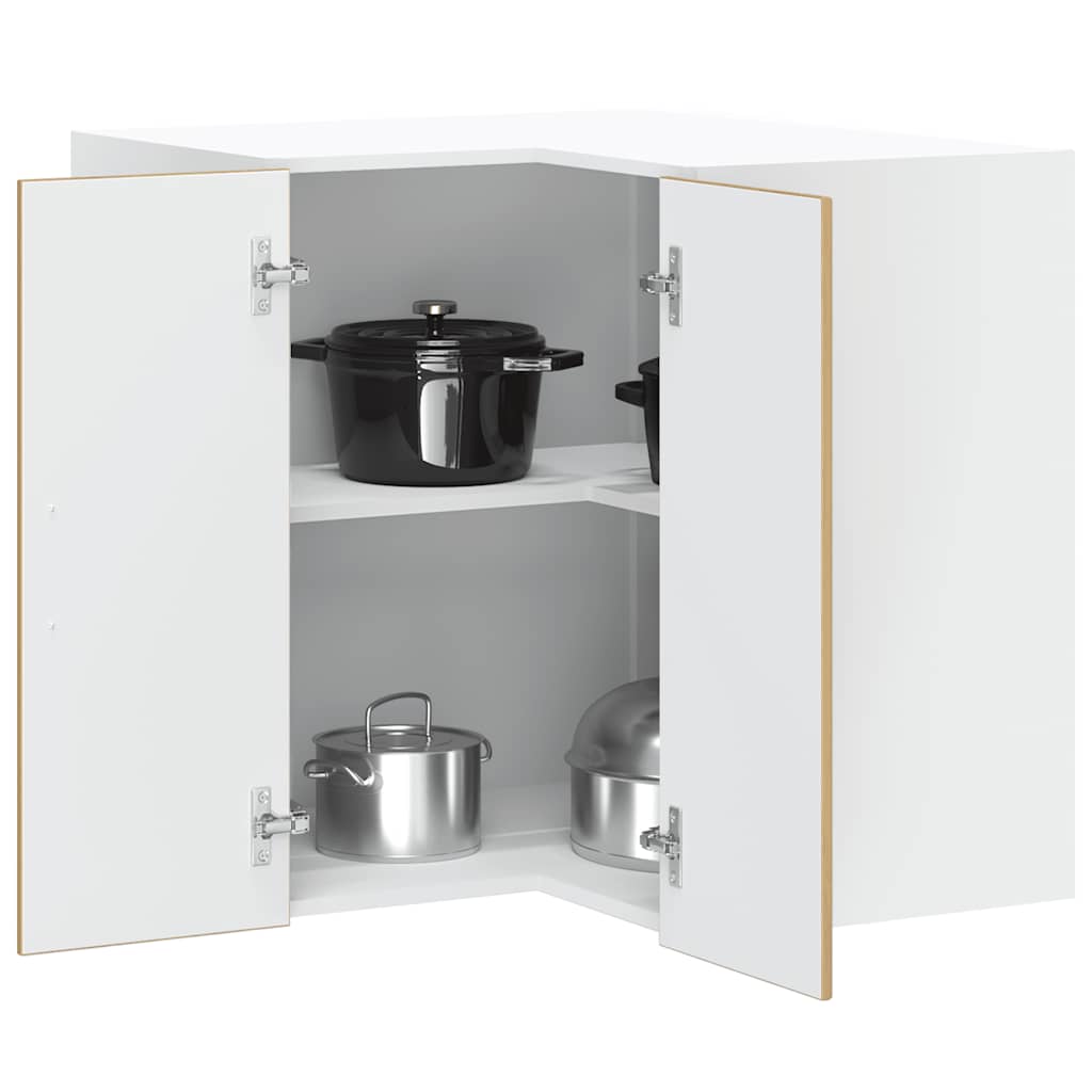 vidaXL Kitchen Wall Corner Cabinet "Lucca" Artisan Oak Engineered Wood