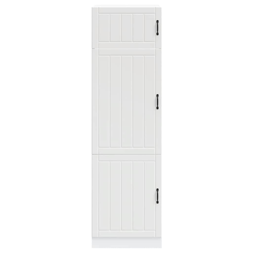 vidaXL Kitchen Cupboard "Lucca" White Engineered Wood