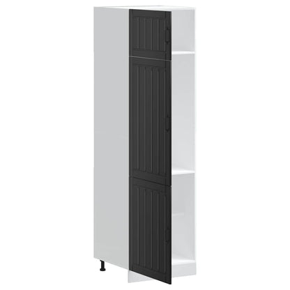 vidaXL Kitchen Cupboard "Lucca" Black Engineered Wood
