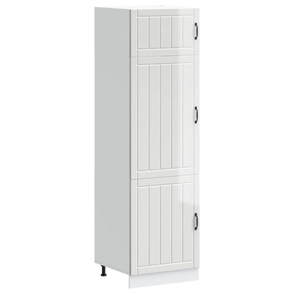 vidaXL Kitchen Cupboard Lucca High Gloss White Engineered Wood