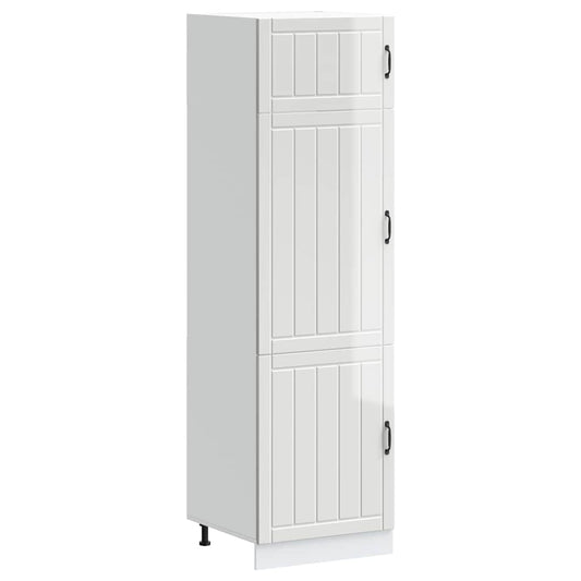 vidaXL Kitchen Cupboard "Lucca" High Gloss White Engineered Wood