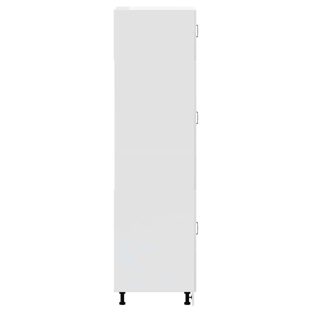 vidaXL Kitchen Cupboard "Lucca" High Gloss White Engineered Wood