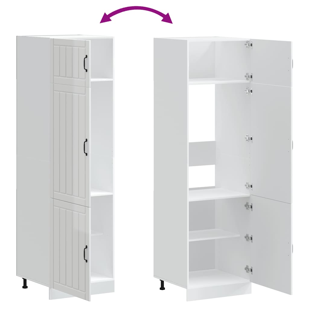 vidaXL Kitchen Cupboard Lucca High Gloss White Engineered Wood