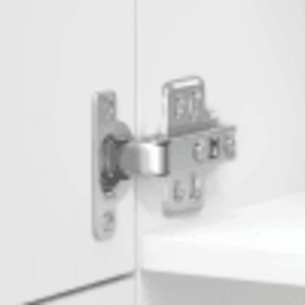 vidaXL Kitchen Cupboard "Lucca" High Gloss White Engineered Wood