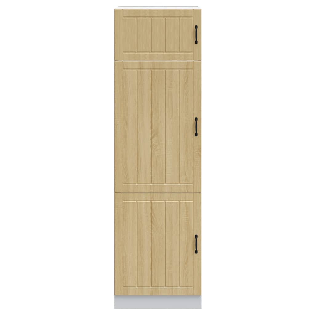 vidaXL Kitchen Cupboard "Lucca" Sonoma Oak Engineered Wood