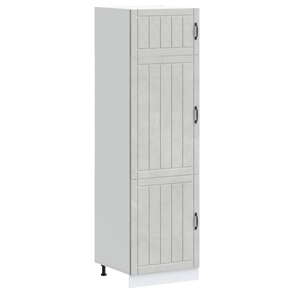 vidaXL Kitchen Cupboard "Lucca" Concrete Grey Engineered Wood