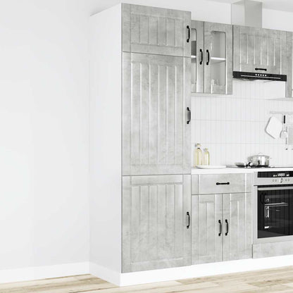 vidaXL Kitchen Cupboard "Lucca" Concrete Grey Engineered Wood