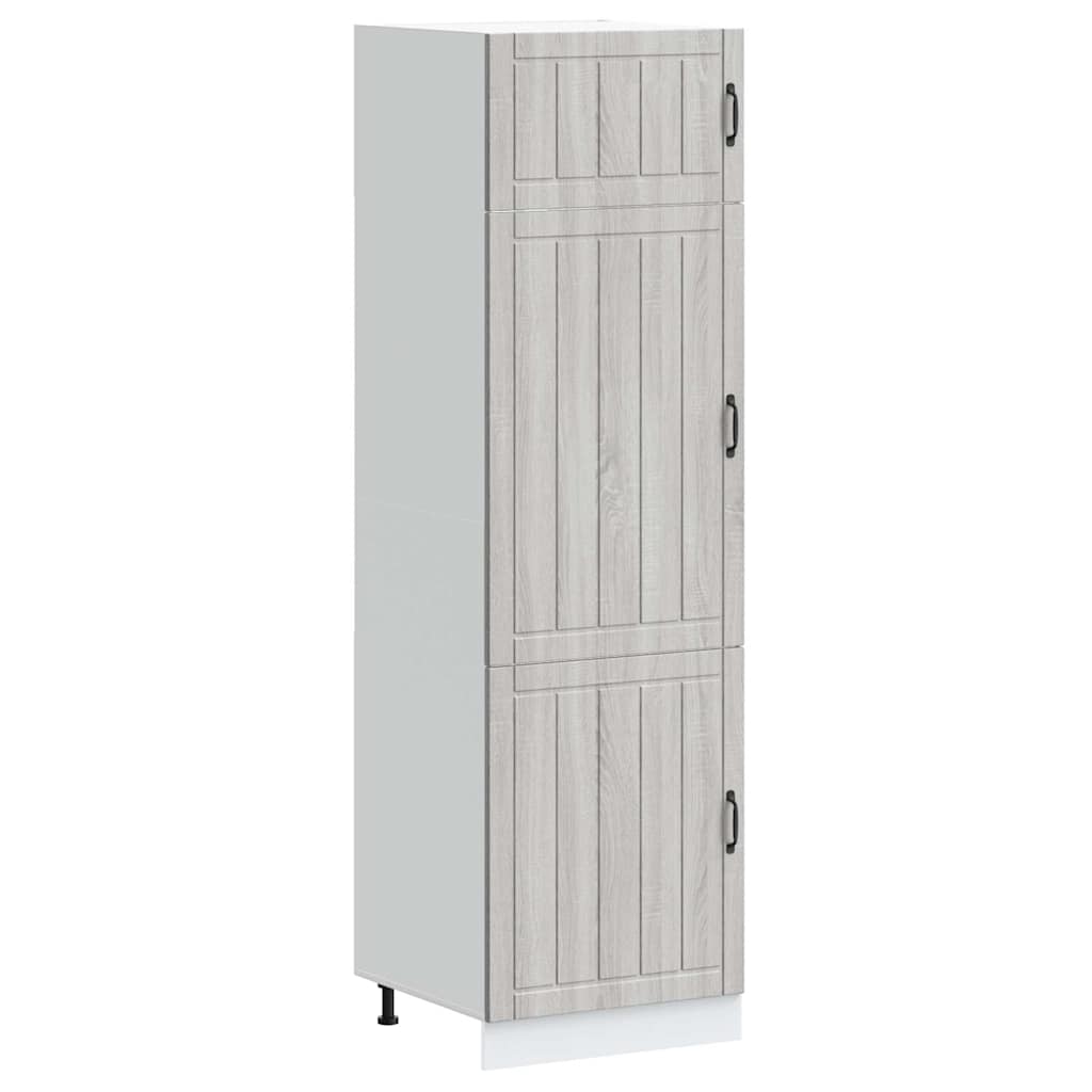 vidaXL Kitchen Cupboard "Lucca" Grey Sonoma Engineered Wood