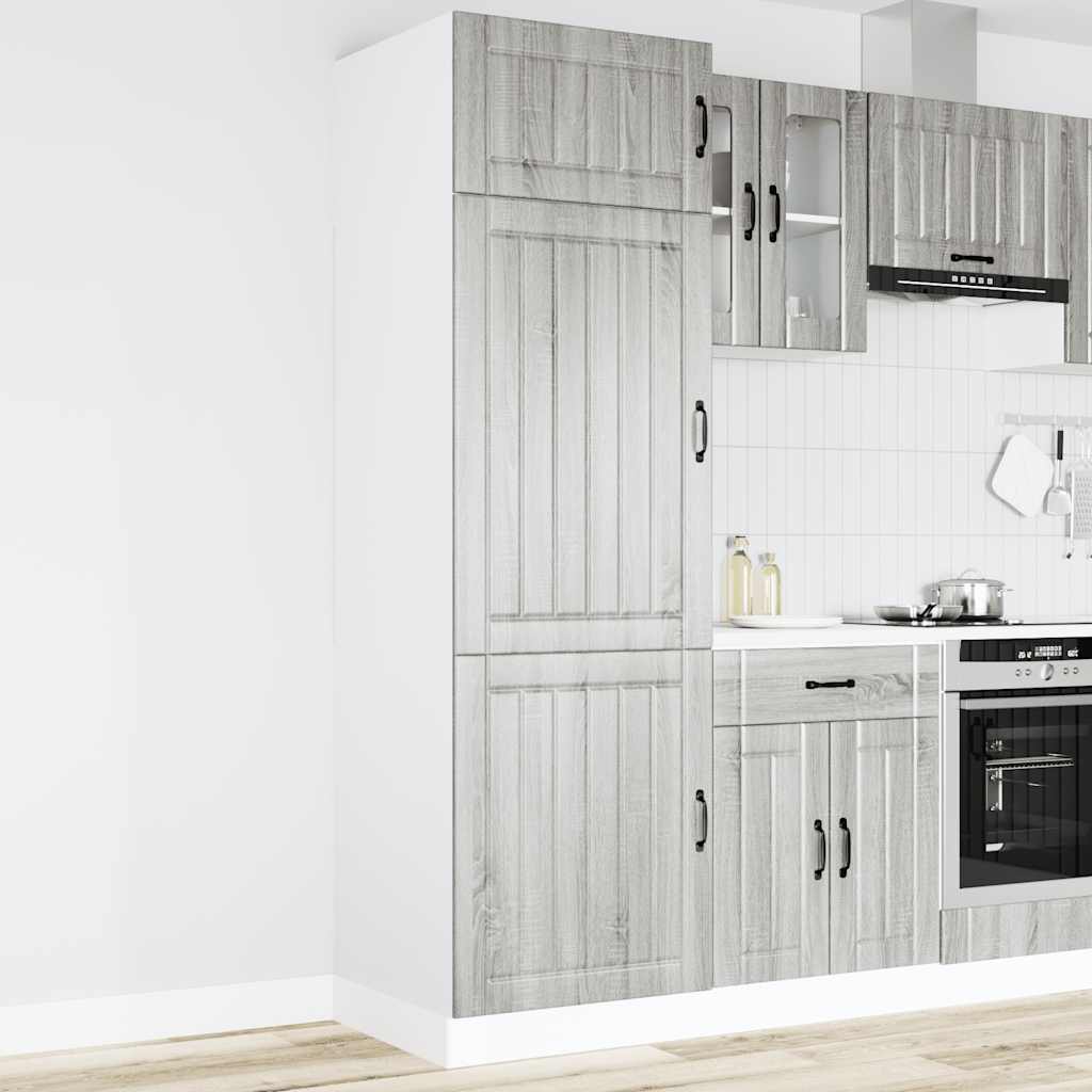 vidaXL Kitchen Cupboard "Lucca" Grey Sonoma Engineered Wood