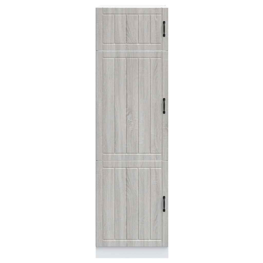 vidaXL Kitchen Cupboard "Lucca" Grey Sonoma Engineered Wood