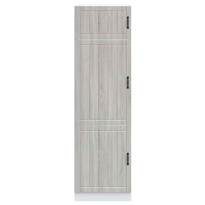vidaXL Kitchen Cupboard "Lucca" Grey Sonoma Engineered Wood