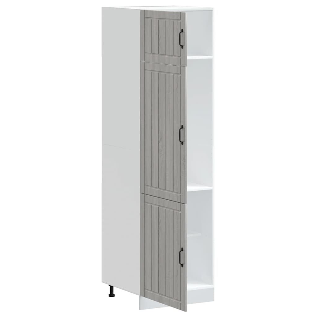 vidaXL Kitchen Cupboard "Lucca" Grey Sonoma Engineered Wood