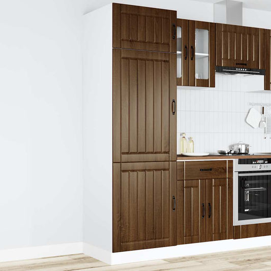vidaXL Kitchen Cupboard "Lucca" Brown Oak Engineered Wood