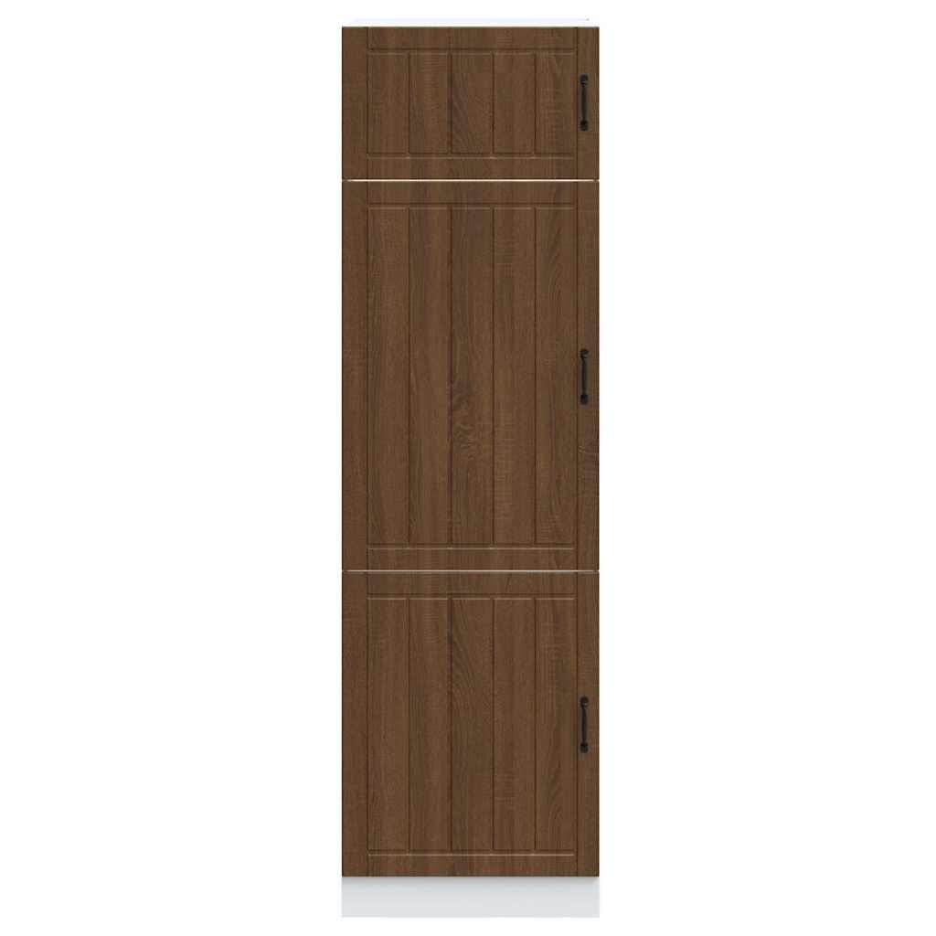 vidaXL Kitchen Cupboard "Lucca" Brown Oak Engineered Wood