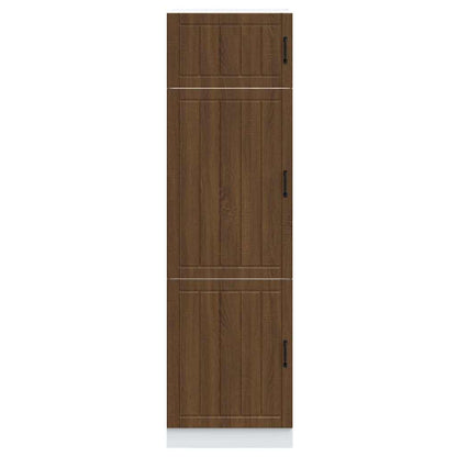 vidaXL Kitchen Cupboard "Lucca" Brown Oak Engineered Wood