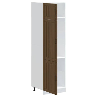 vidaXL Kitchen Cupboard "Lucca" Brown Oak Engineered Wood