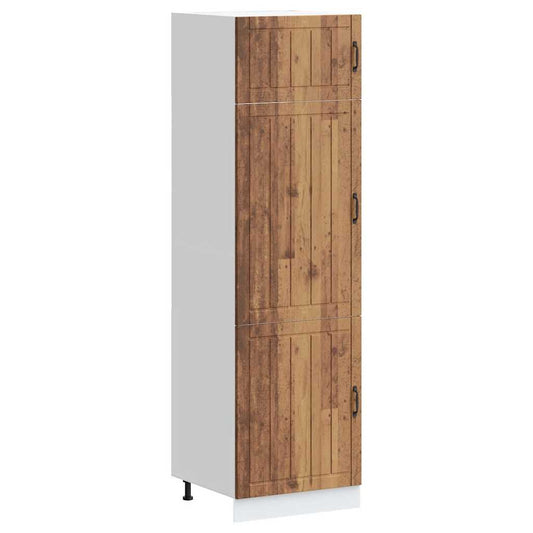 vidaXL Kitchen Cupboard "Lucca" Old Wood Engineered Wood