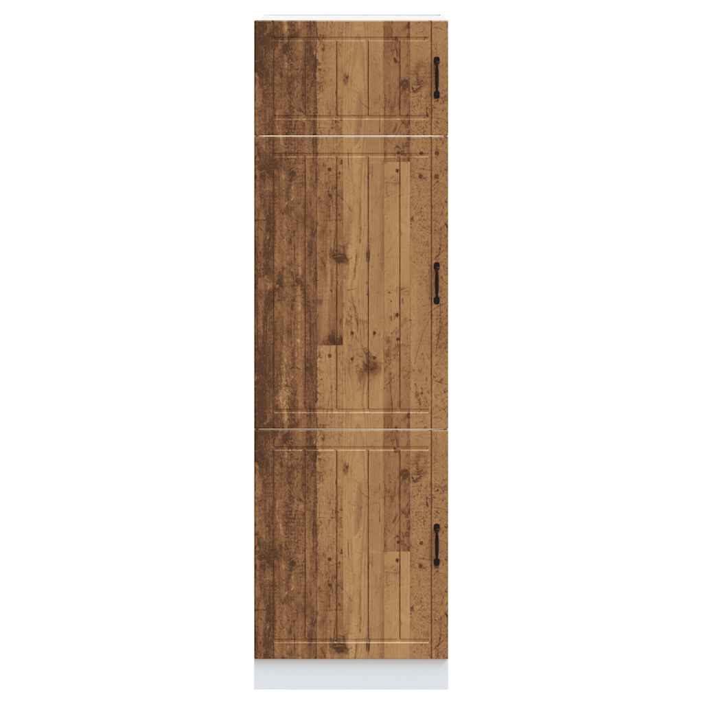 vidaXL Kitchen Cupboard "Lucca" Old Wood Engineered Wood