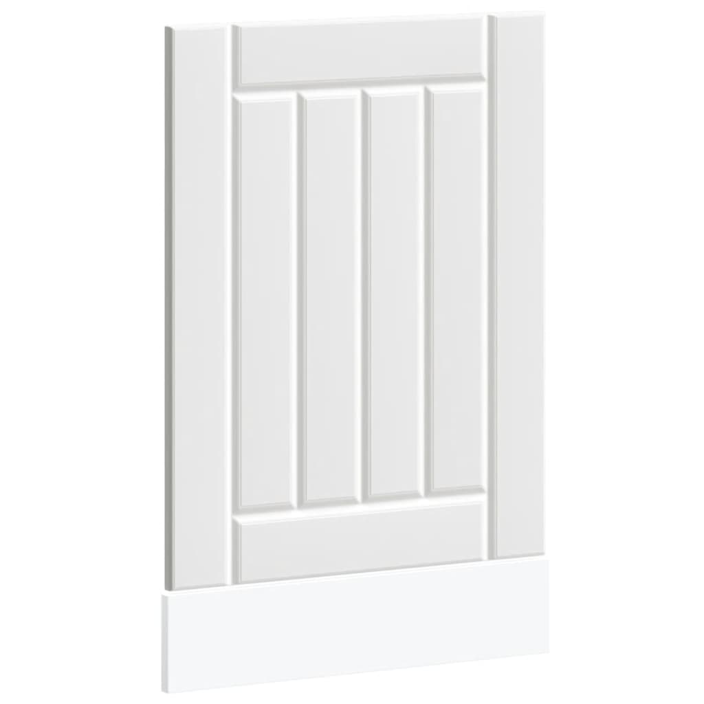 vidaXL Dishwasher Panel "Lucca" White Engineered Wood