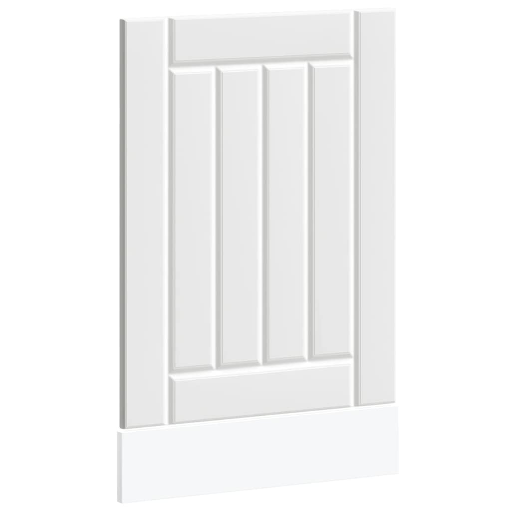 vidaXL Dishwasher Panel "Lucca" White Engineered Wood