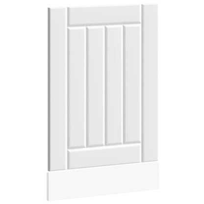 vidaXL Dishwasher Panel "Lucca" White Engineered Wood