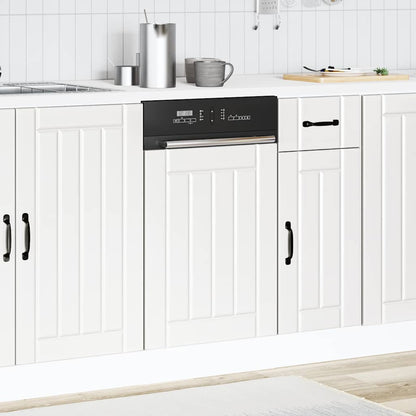 vidaXL Dishwasher Panel "Lucca" White Engineered Wood