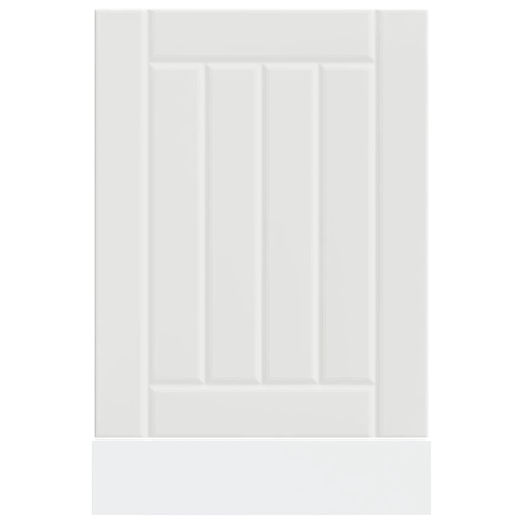 vidaXL Dishwasher Panel "Lucca" White Engineered Wood