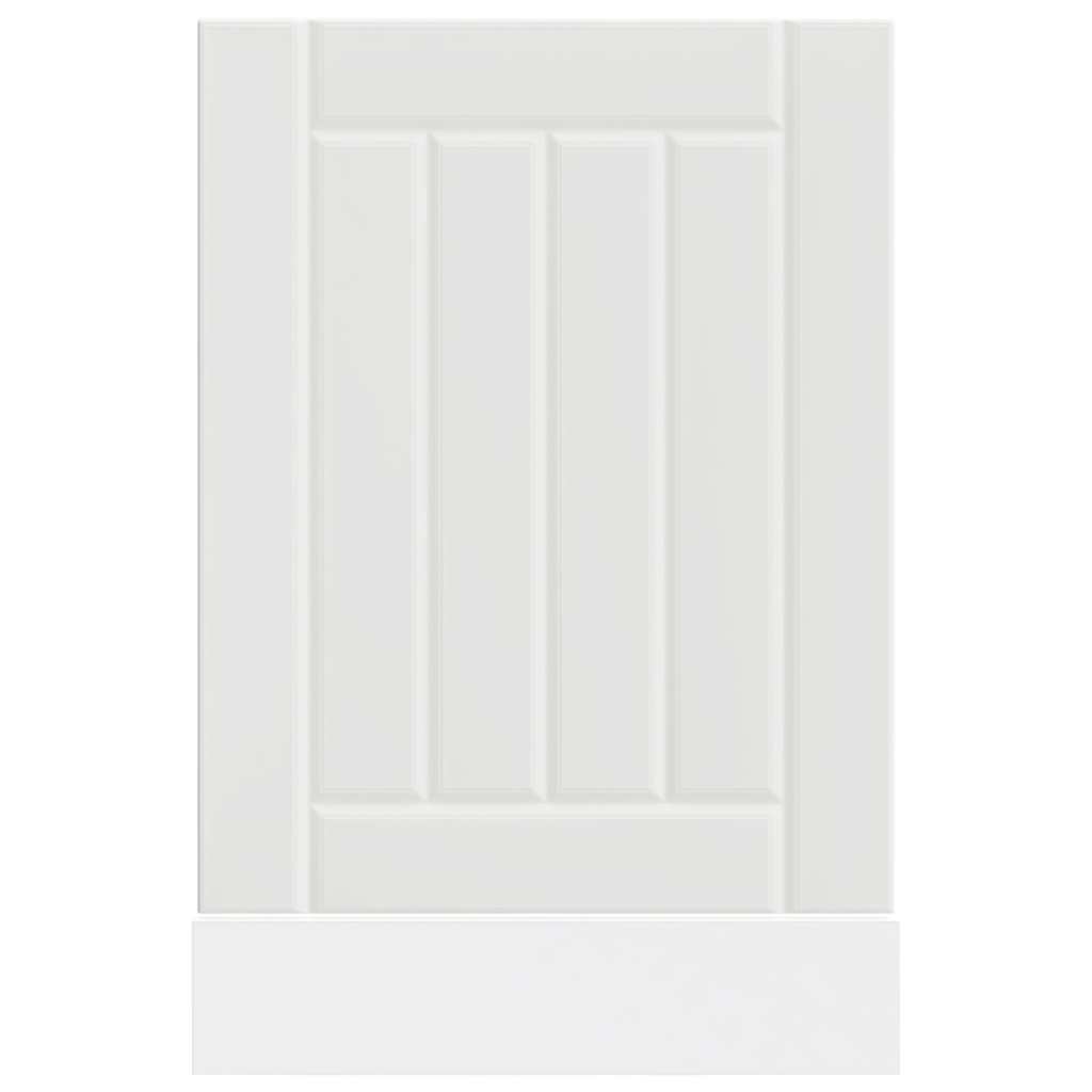vidaXL Dishwasher Panel "Lucca" White Engineered Wood