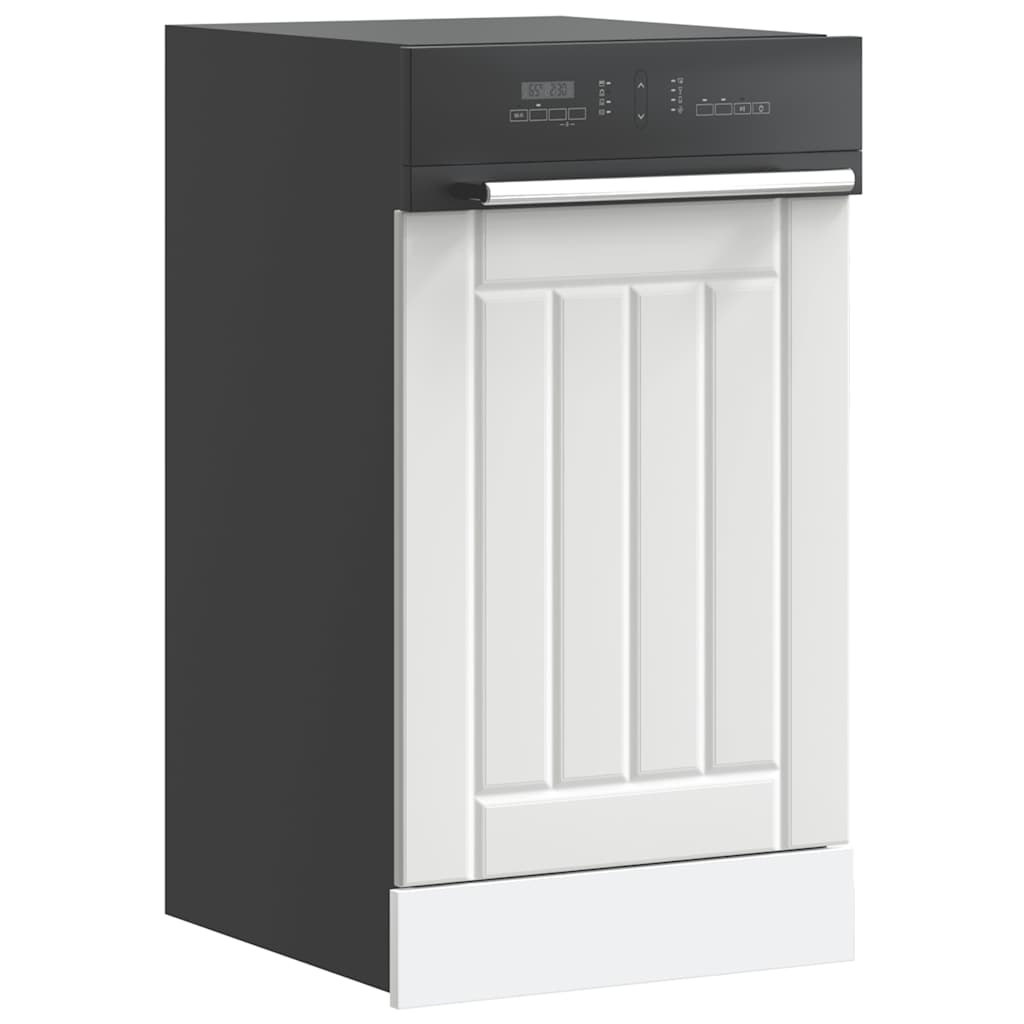 vidaXL Dishwasher Panel "Lucca" White Engineered Wood