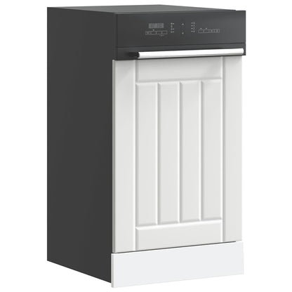 vidaXL Dishwasher Panel "Lucca" White Engineered Wood
