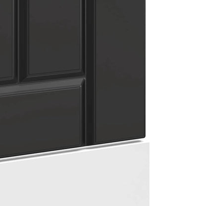 vidaXL Dishwasher Panel Lucca Black Engineered Wood