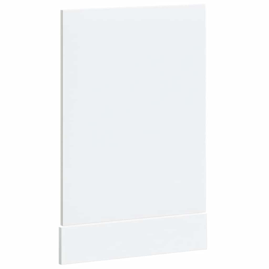 vidaXL Dishwasher Panel "Lucca" High Gloss White Engineered Wood