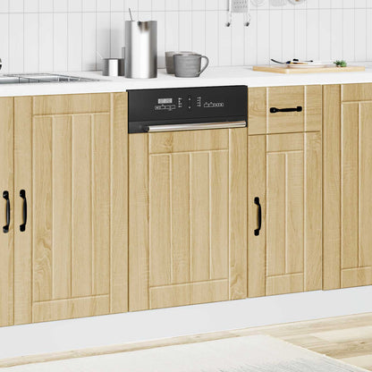 vidaXL Dishwasher Panel "Lucca" Sonoma Oak Engineered Wood