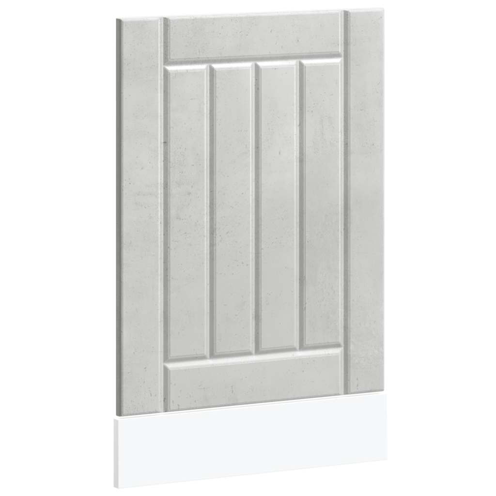 vidaXL Dishwasher Panel "Lucca" Concrete Grey Engineered Wood