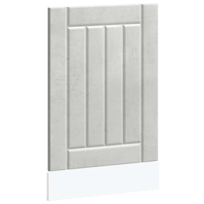 vidaXL Dishwasher Panel "Lucca" Concrete Grey Engineered Wood