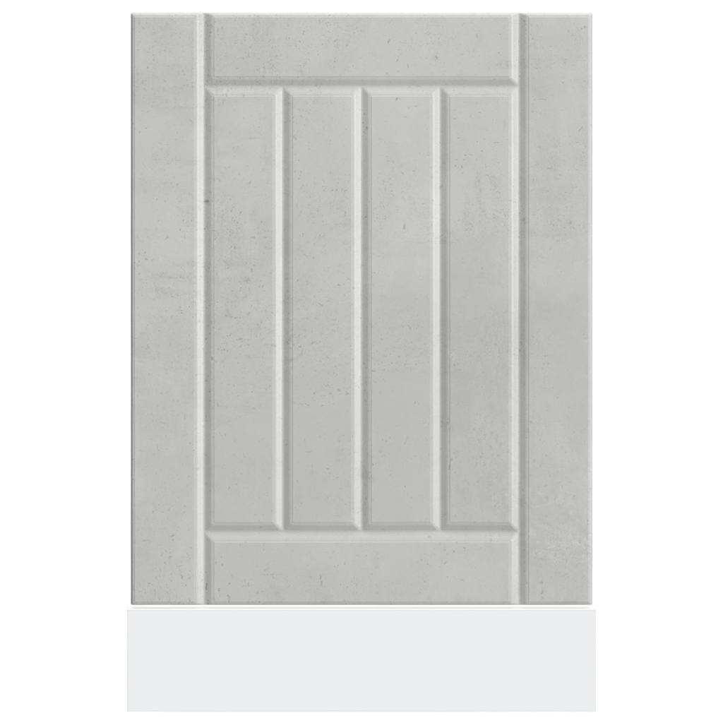vidaXL Dishwasher Panel "Lucca" Concrete Grey Engineered Wood