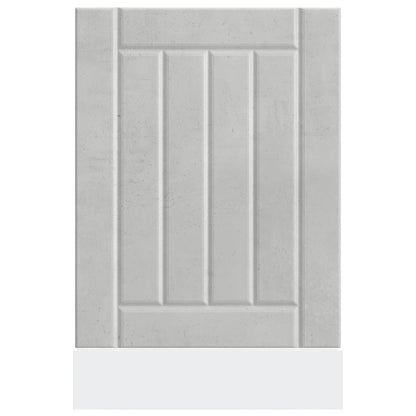 vidaXL Dishwasher Panel "Lucca" Concrete Grey Engineered Wood