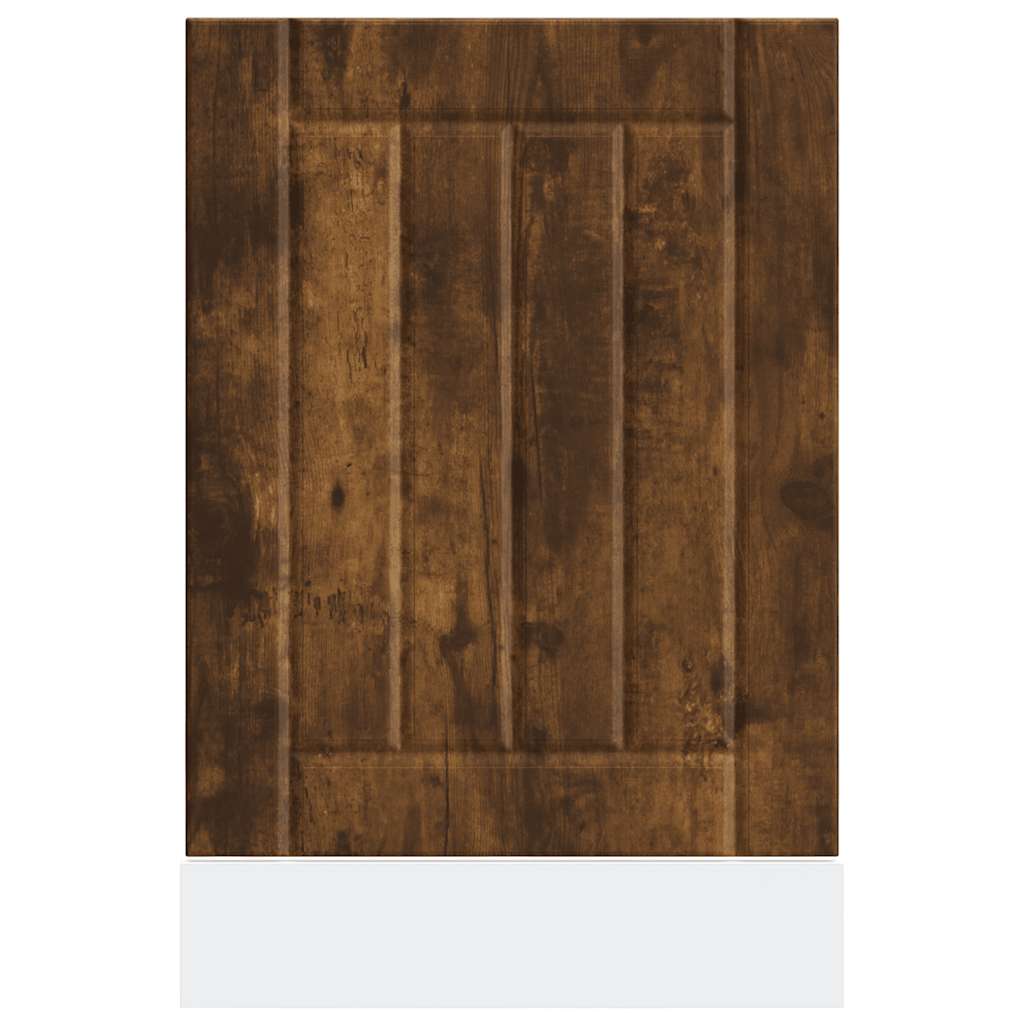 vidaXL Dishwasher Panel "Lucca" Smoked Oak Engineered Wood