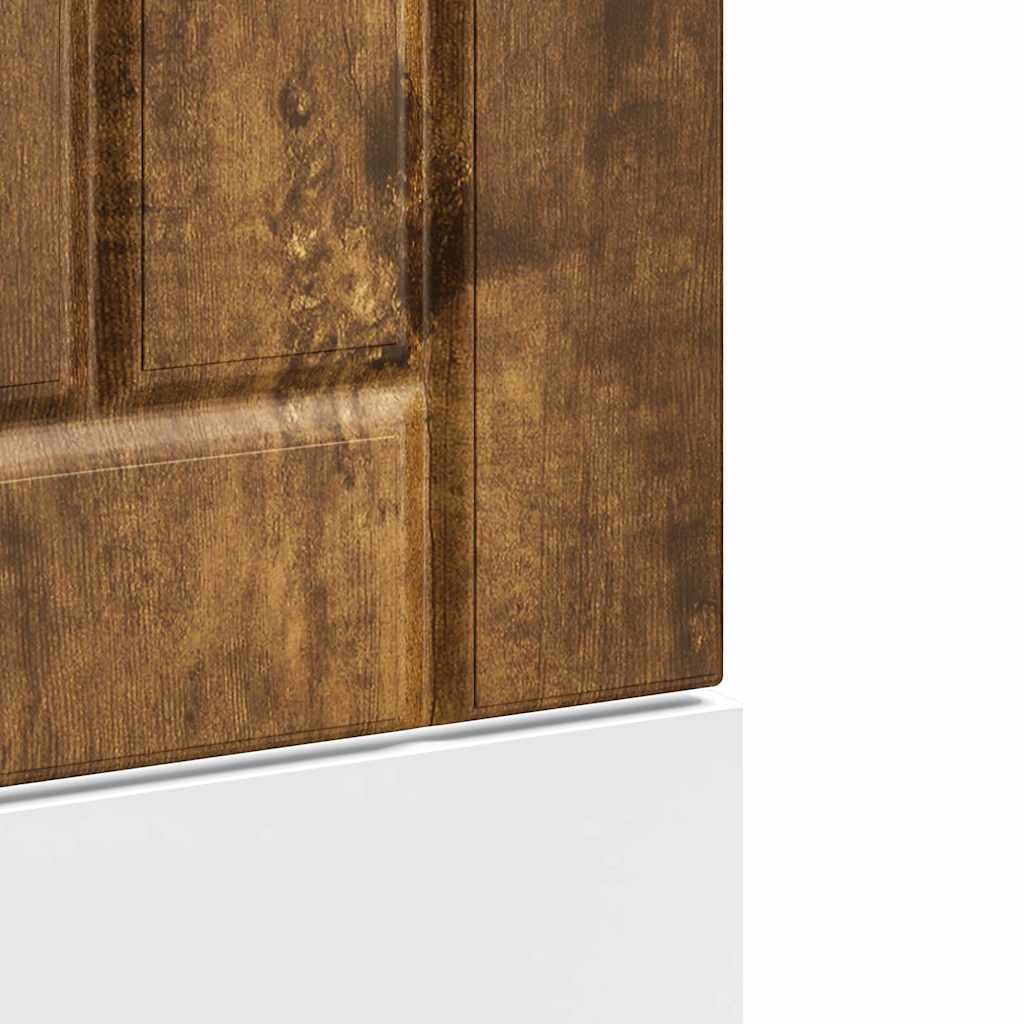 vidaXL Dishwasher Panel "Lucca" Smoked Oak Engineered Wood