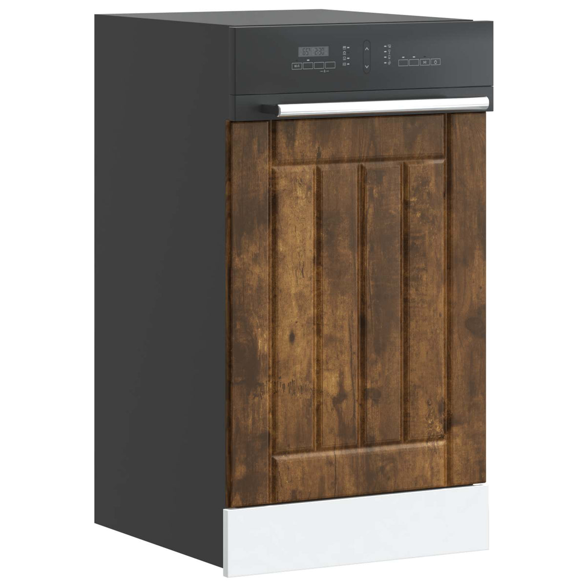 vidaXL Dishwasher Panel "Lucca" Smoked Oak Engineered Wood
