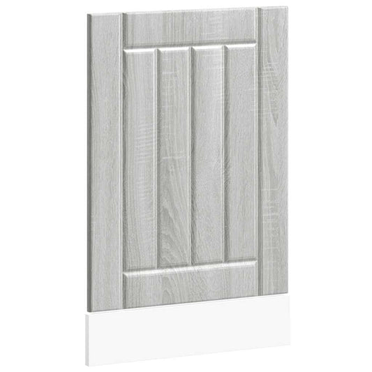 vidaXL Dishwasher Panel Lucca Grey Sonoma Engineered Wood